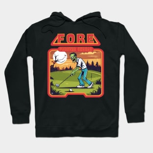 Zombie golf player Hoodie